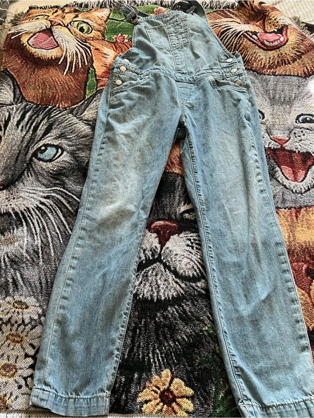 True Religion Light Blue Denim Women's Overalls